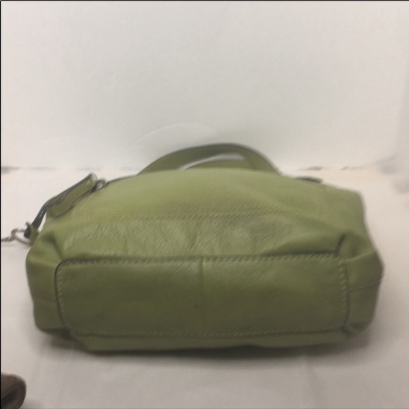 Fossil Hanover Top Zip Shoulder Bag Purse Lime - Picture 5 of 13